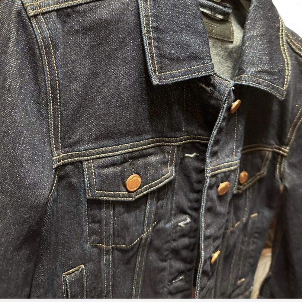 Blancnyc Classic Denim Jacket gold & blue - Picture 4 of 6